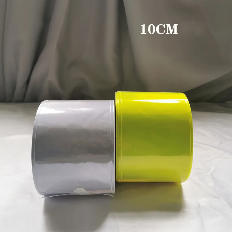 10Cm * 50M/Roll Reflecterende Materiaal Naaien Doek Fluorescerende Pvc Strip Hoge Zichtbaarheid Reflectie Verkeersveiligheid Waarschuwing