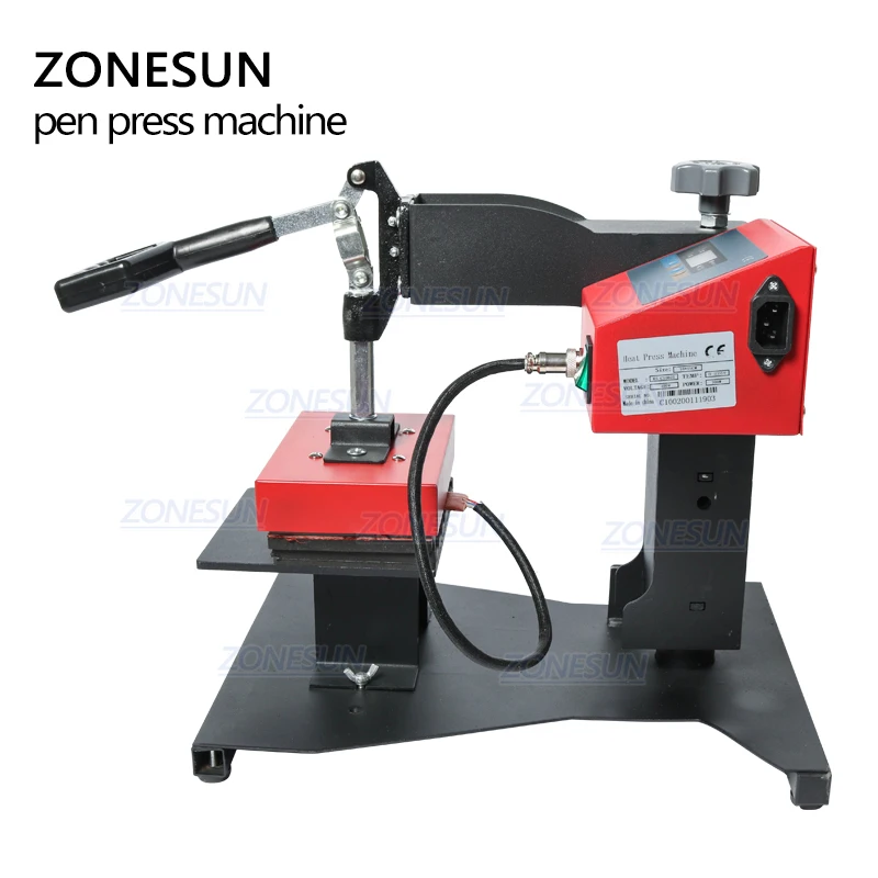 ZONESUN Pen Heat Printing Machine Hot Transfer Printing Machine Press Machine For Plastic Ball Point Pen Logo Pressing Machine