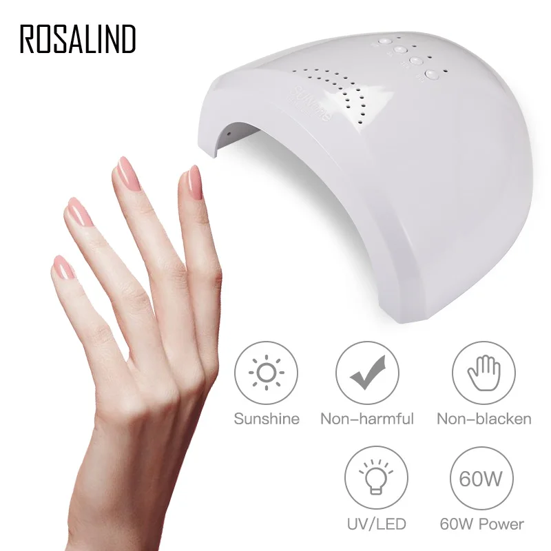 Rosalind prego secador de lâmpada para unhas de secagem uv led usb luz tudo para manicure gel verniz profissional equipamentos ferramentas da arte do prego