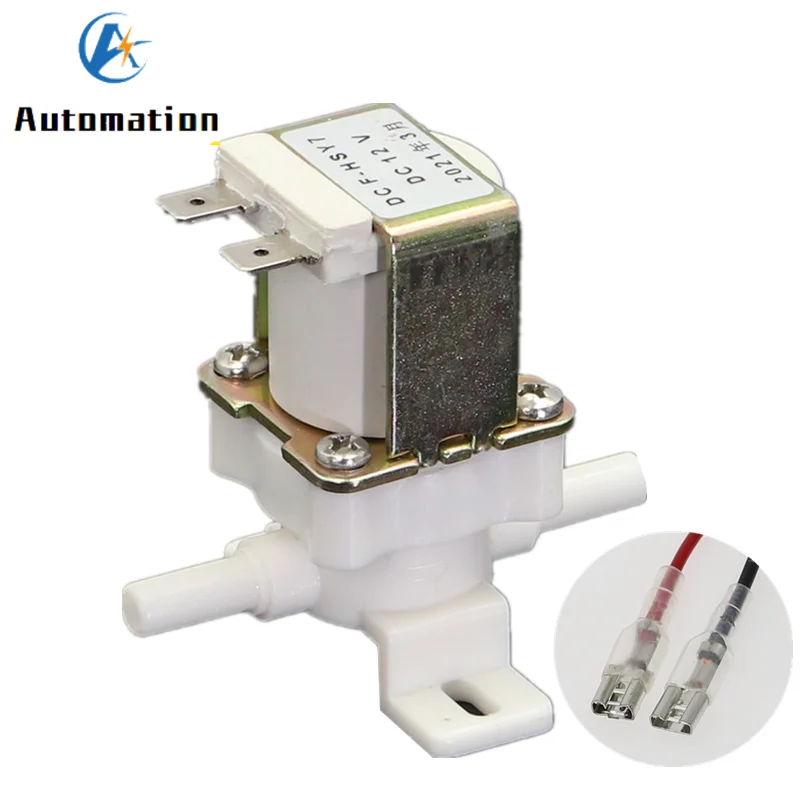 

1/4"(6.5mm) With Vertical Bracket HSY7 type RO Machine NC/NO Pure Water Machine Plastic Solenoid Valve AC220V DC12V DC24V