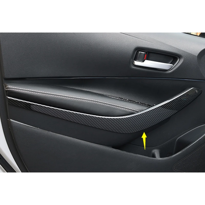 Carbon For Suzuki Swace 2020 2021 2022 Accessories Car Inner Front Door Armrest Door Handle Decoration Protector Sticker Cover