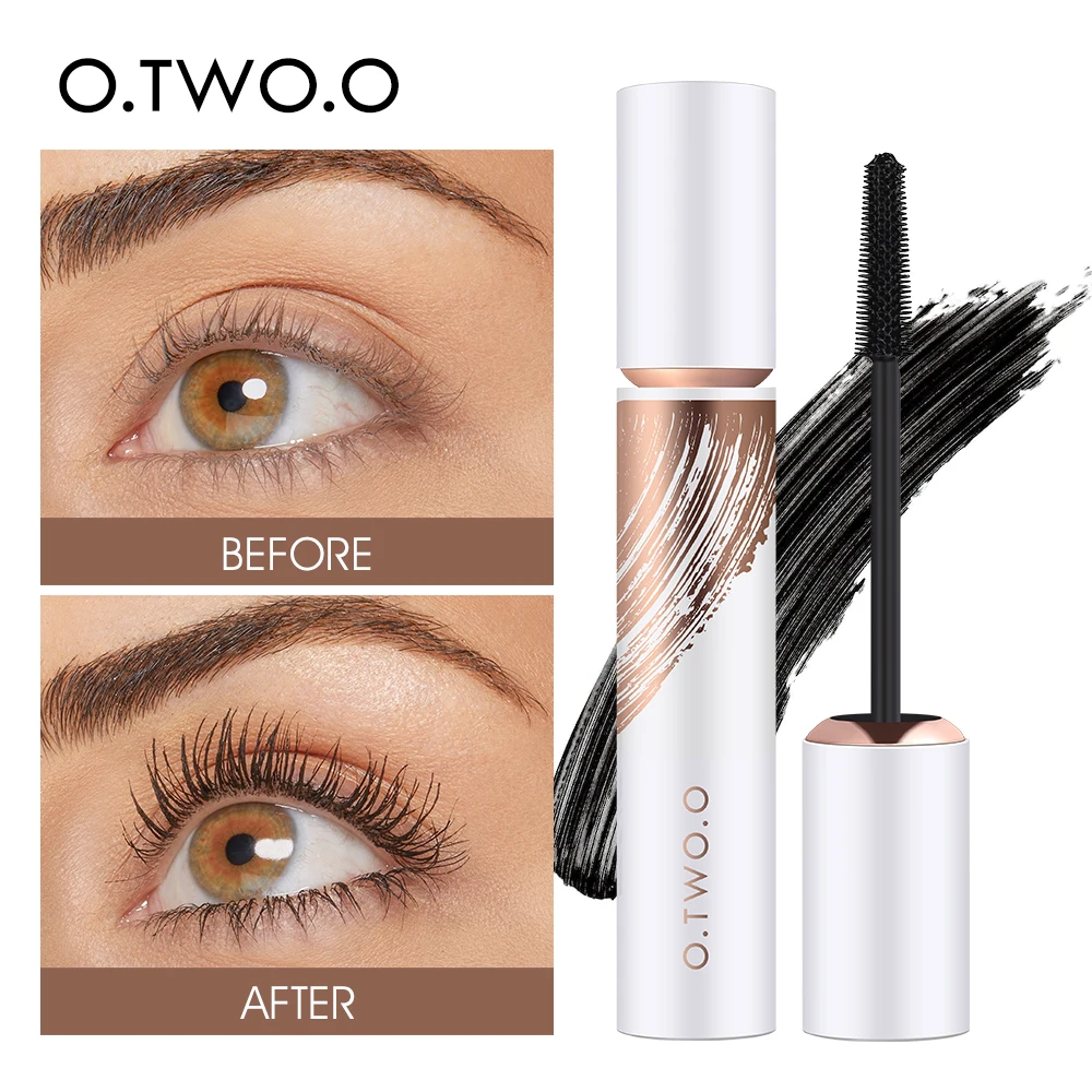 O.TWO.O Black Mascara Lengthening Eyelashes Makeup Waterproof Long-wearing Volume Mascara 4D Cosmetics