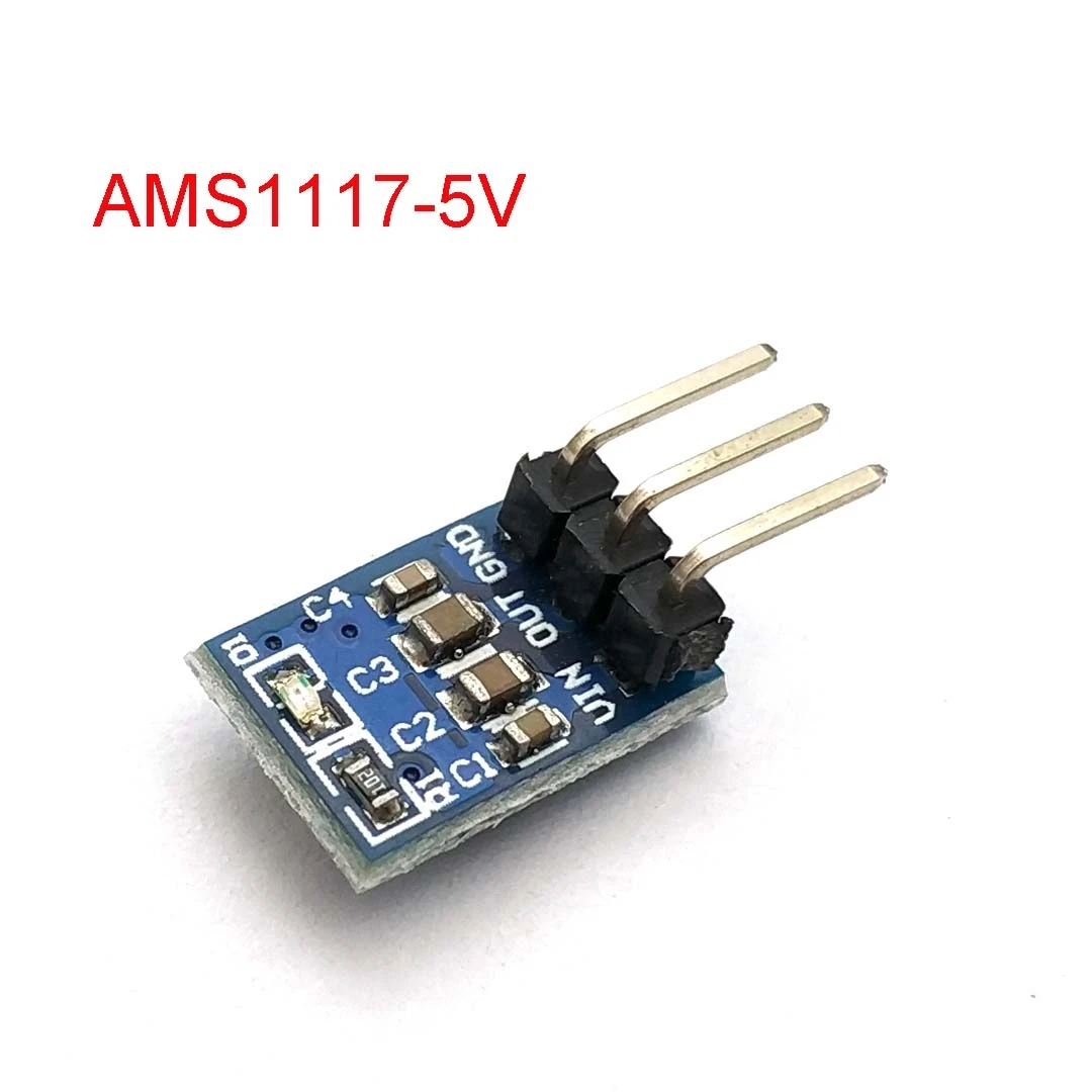 5.0V DC-DC Step Down Power Supply Buck Module AMS1117 800MA Automatic Adjustable Boost Board Start Limit Voltage