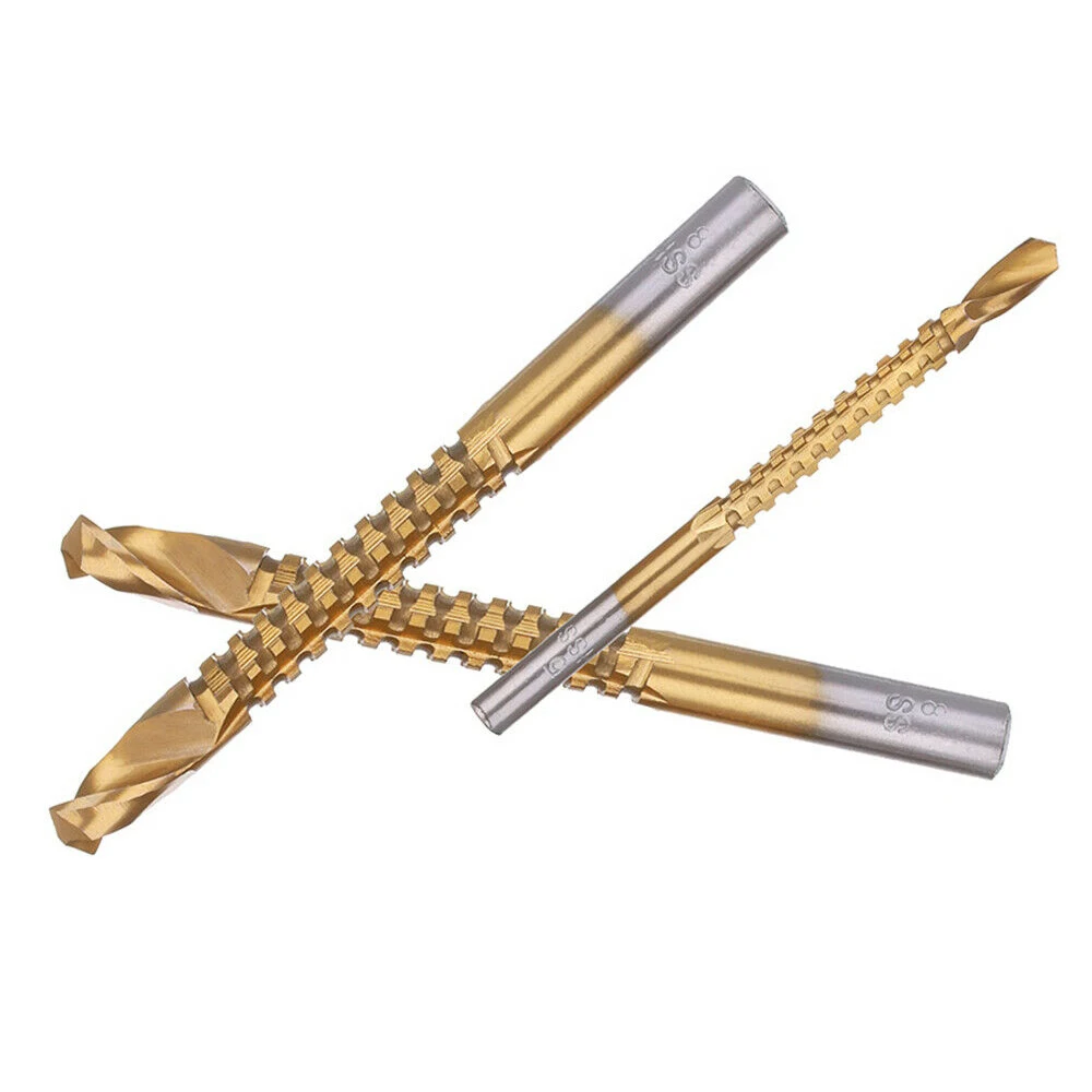 6 pz/set 3mm 4mm 5mm 6mm 6.5mm 8mm HSS Ti titanio rivestito passo punta da trapano lavorazione del legno metallo foro taglio sega strumento coclea noiosa