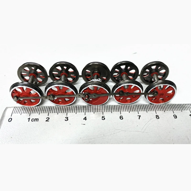 HO1/87 Accessories Steam Locomotive Simulation Model Accessories Metal Moving Wheel Set Wheelset Assembly