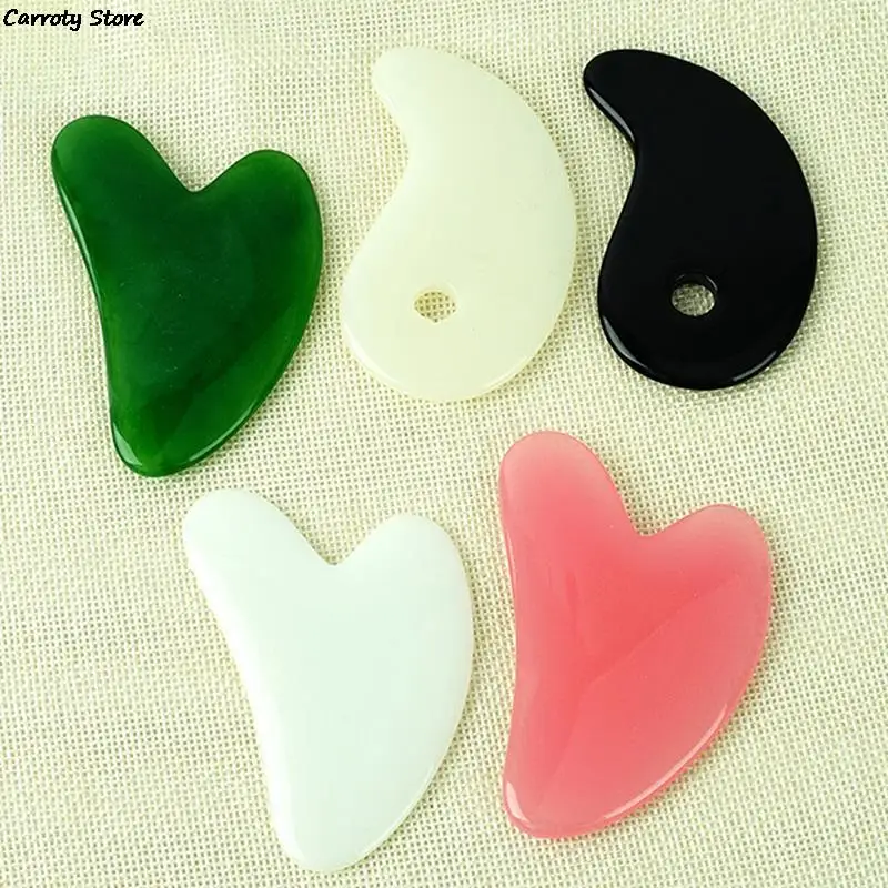 1 Pieces SPA Massage Beeswax Guasha Scraping Massage Scraper Face Massager Acupuncture Gua Sha Board