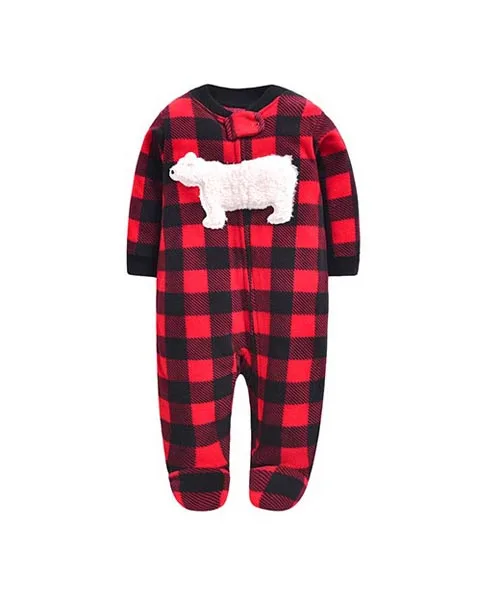 Newborn Baby Rompers 2019 Fall Winter Fleece Warm Little Brother Sister All Star Footed Baby Pajamas Infant jumpsuits Sleepwear