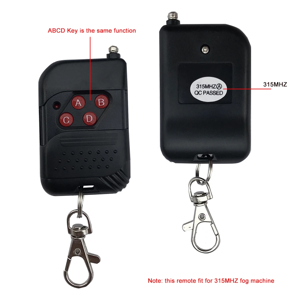 Sharelife Wireless Remote Controller Receiver Set Replacement Part for  400W 500W 900W 1500W Fog Smoke Machine