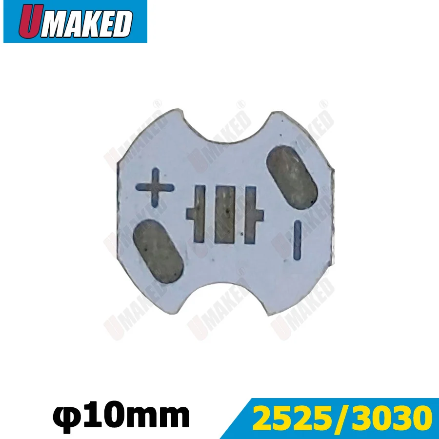 10mm LED PCB for XPD2525/OSRAM3030 chips, aluminum plate base, heat sink, DIY led bulb downlight flashing light