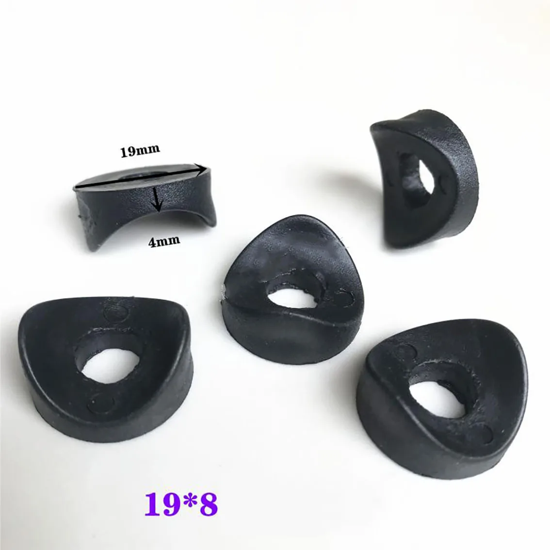 16x6mm-25x8mm Black Plastic Round Washer Hole Plug Protection Gasket Dust Seal End Cover Caps For Pipe Bolt Furniture