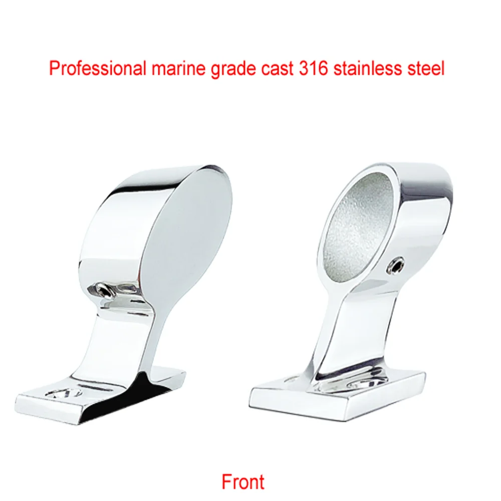 25mm  Angles 316 Stainless Steel Boat Hand Rail Fitting Marine Railing Support Bracket Tube Stanchion Hardware Yacht Accessories