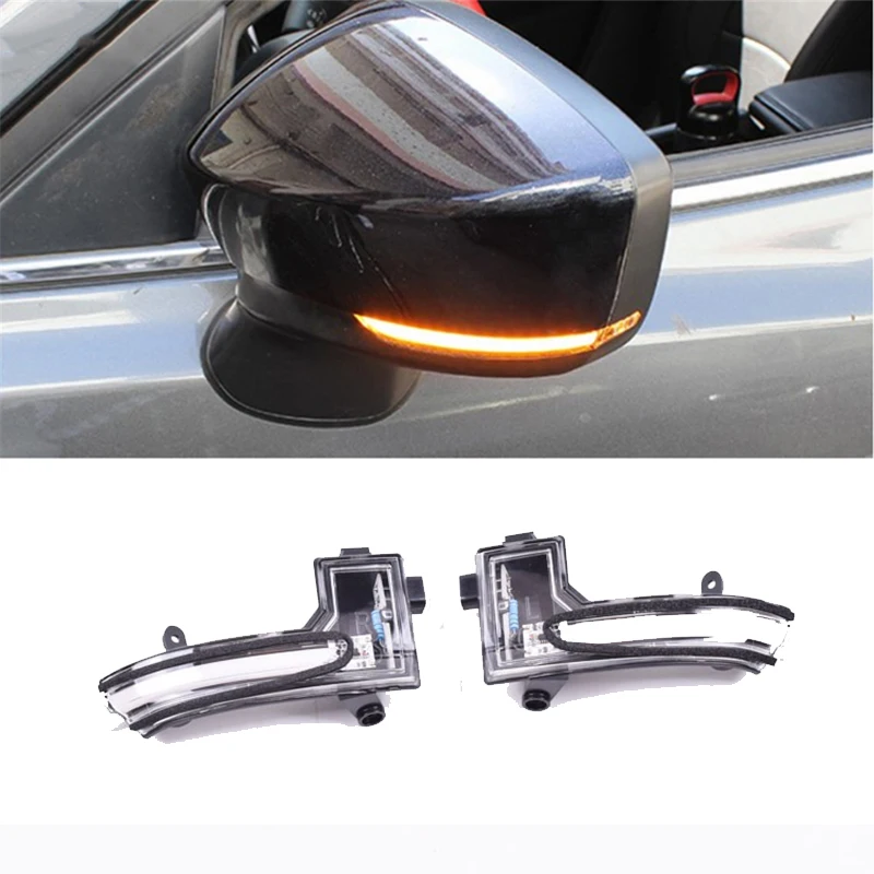 2Pieces Turn Signal Yellow Rearview Mirror Indicator Light Side Mirror Blinker Repeater Light For Mazda 3 Axela Atenza 2017 2018