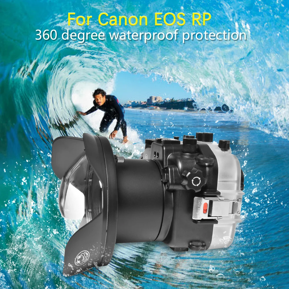 Housse étanche IPX8 pour Canon EOS RP SLR, étui pour appareil photo de plongée sous-marine, photographie professionnelle grand angle