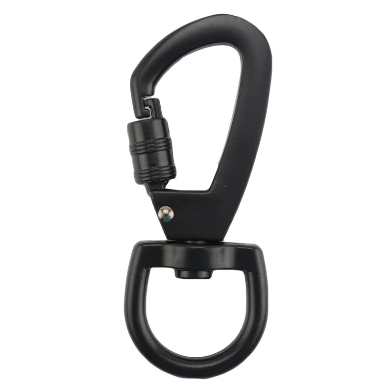 Multi tools D-type Buckle Auto Locking Carabiner With Swivel Rotating Ring For Outdoor Climbing Keychain camping equipment