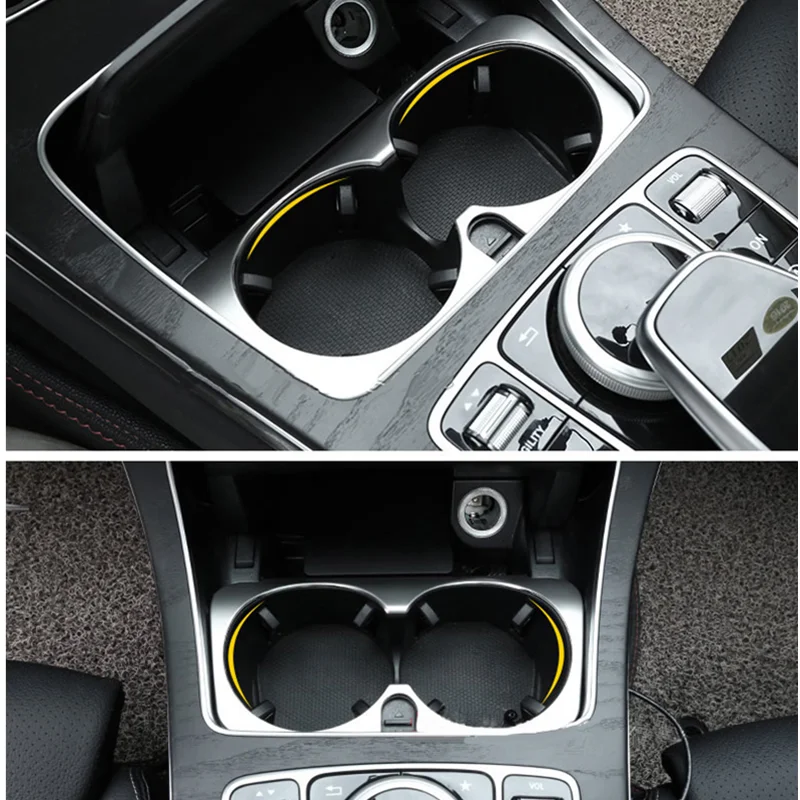 Cup holder trim For Mercedes w213 amg Mercedes w205 amg/glc x253 coupe amg mercedes c class accessories w205 interior trim