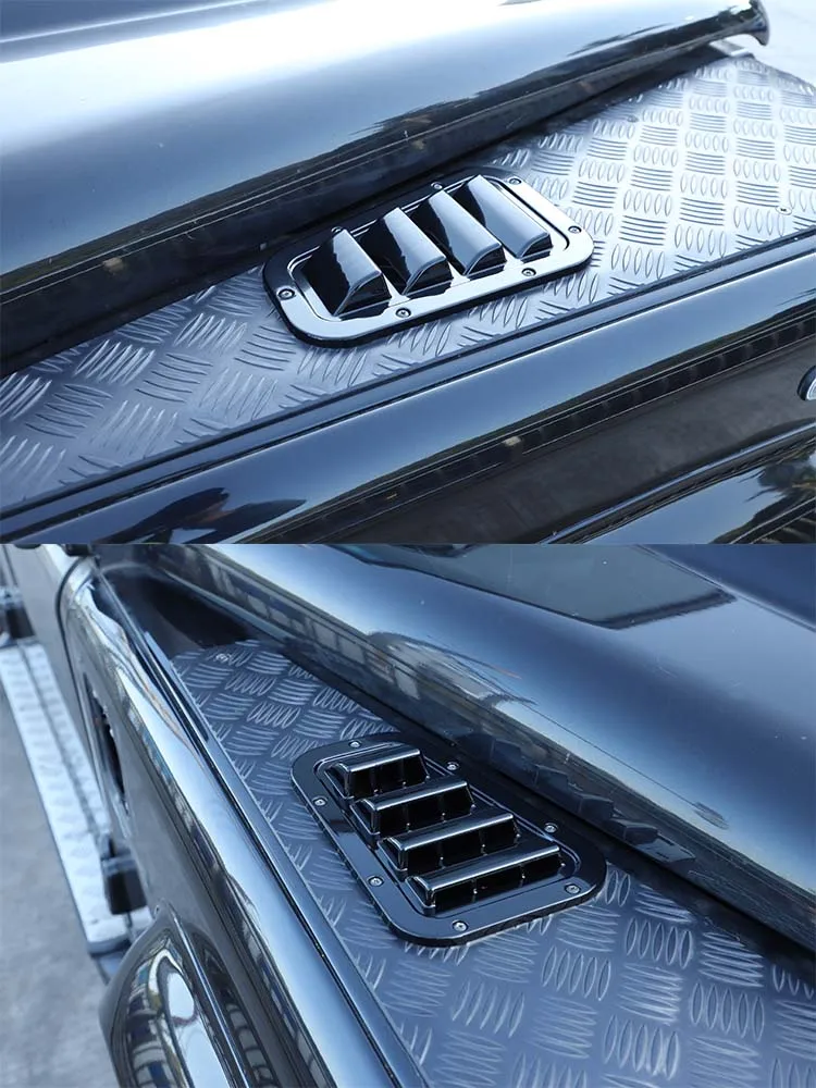 1 paar Auto Vorne Motorhaube Motorhaube Vents Haube Air Outlet Trim Abdeckung Für Land Rover Defender 90 110 130 2004-2019 Auto Zubehör – Detail 4