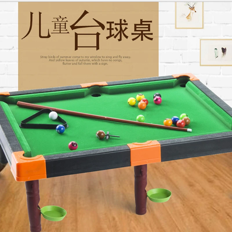 Wholesale high quality Children's entertainment toys table table billiard party interactive toys simulation billiard toys gifts