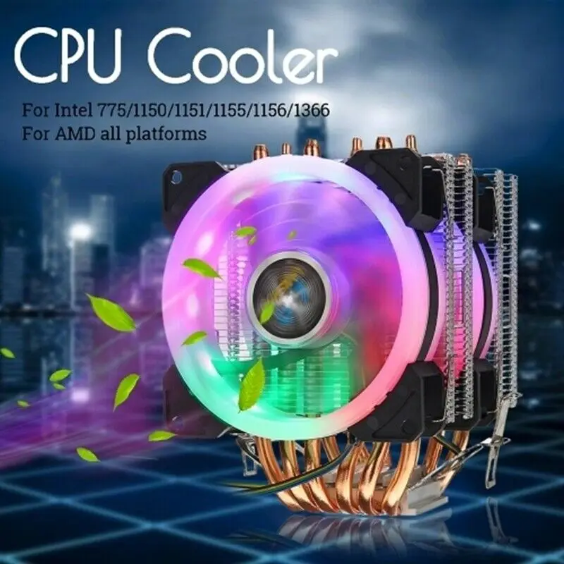 Imagem -03 - Lanshuo Cooler para Cpu de Pinos Cooler Rgb de Pinos para In-tel 775 1150 1151 115 U8z6