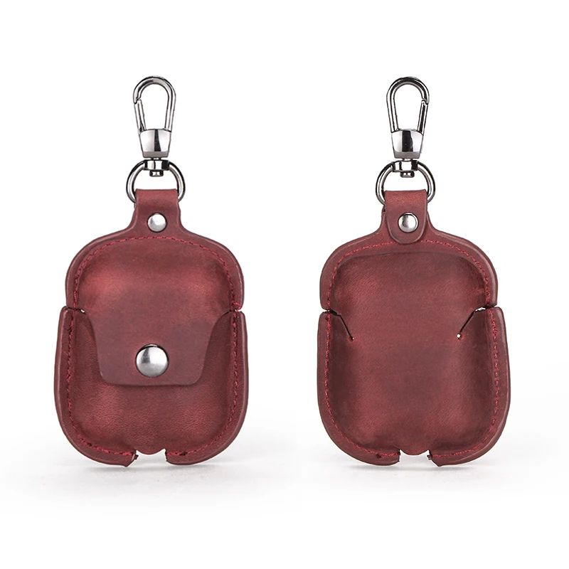ฝาครอบหนังแท้หรูหราหูฟังสําหรับ Airpods สําหรับ Apple AirPods 2 กรณี Air pods Earpods อุปกรณ์เสริมหูฟังกระเป๋า