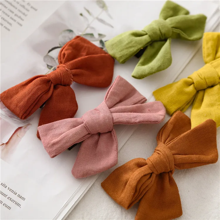 2020 New 1pcs Baby Flower Bows headband hairband Hairpin hair Clip Nylon Baby Barrettes Kids Child Girls Colorful Accessories