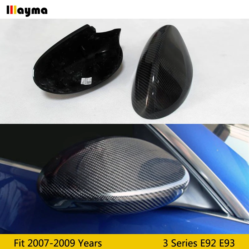 

Carbon Fiber Mirror cover For BMW 3 Series 2 Door Coupe E92 Convertible E93 2007-2009 year replace rear mirror cap 1 pair