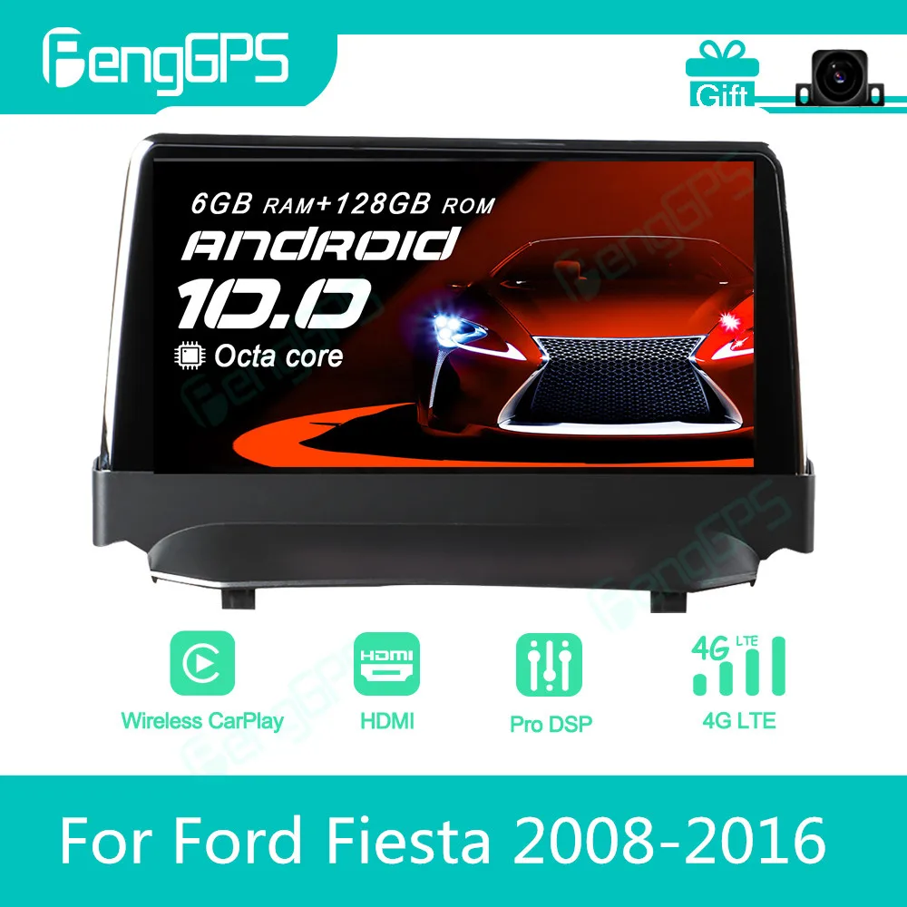 For Ford Fiesta  MK7 2008-2016 Android Car Radio Stereo Autoradio 2Din Multimedia Player GPS Navi unit Touch Screen Display