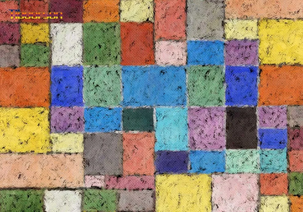 3D กำแพงการถ่ายภาพพื้นหลังกระเบื้องที่มีสีสันเก่า Master ผู้ใหญ่ภาพ Photoshoot Photozone Photocall Photo Studio