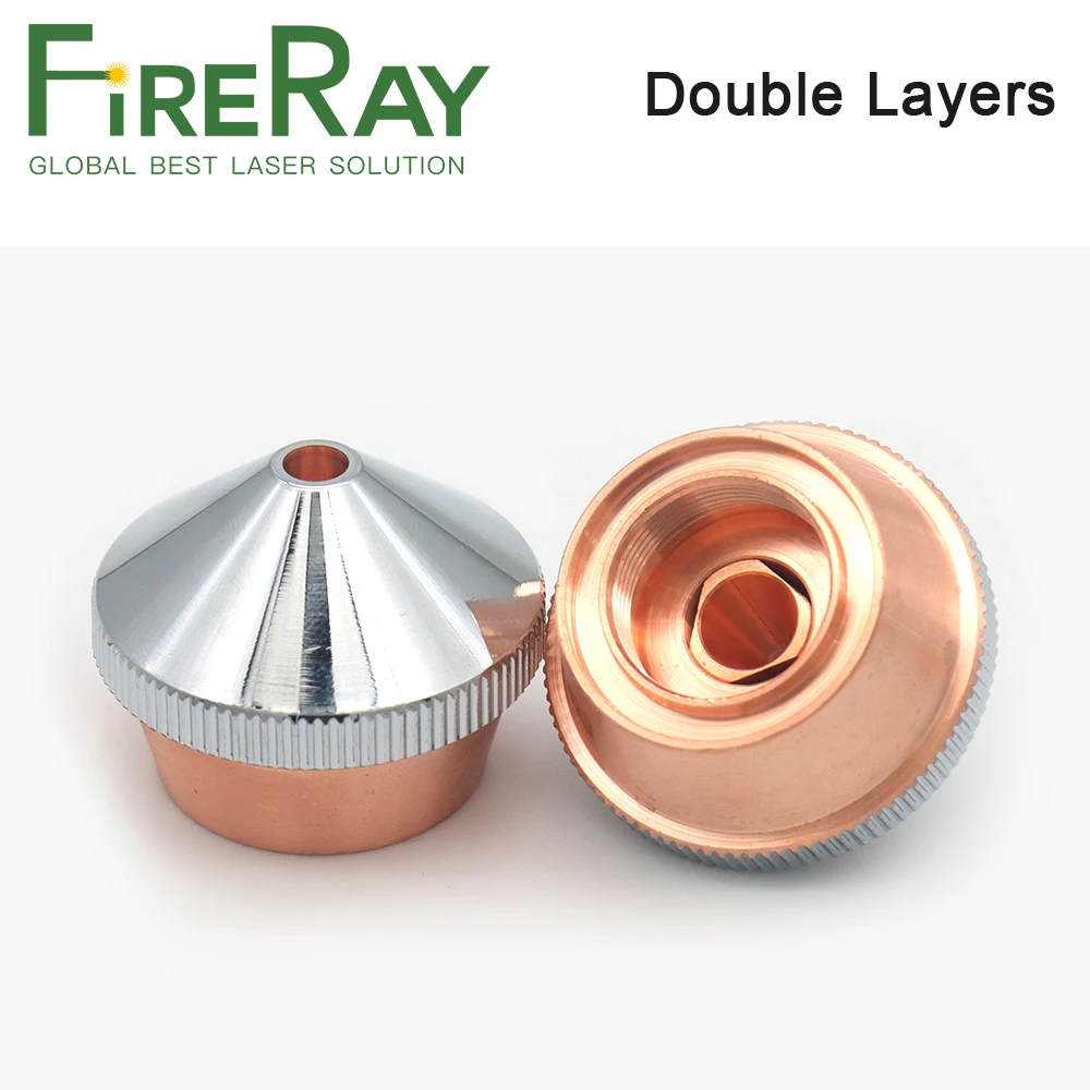 FireRay DNE Loại Laser Đầu Phun 1 Lớp Hai Lớp Mạ Chrome Dia.28 H22 M14 Cho DNE Sợi Laser cắt