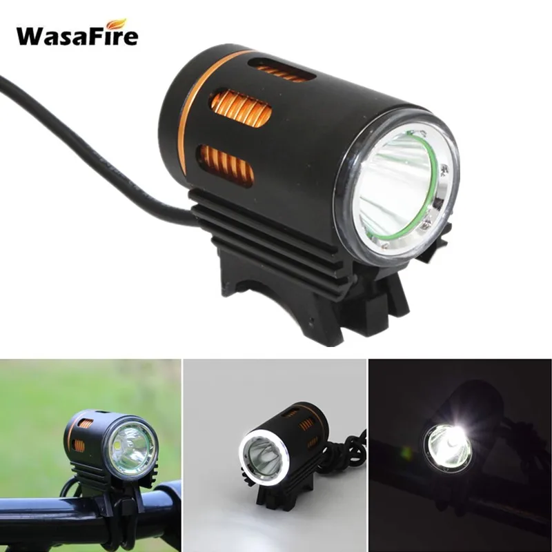 WasaFire XML L2 LED Bike Light Super Bright Bicycle Head Lamp MTB Front Light Cycling Headlight + 18650 Battery Pack + Charger