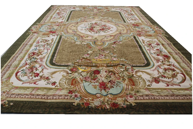 Plush Wool French Savonnerie Hand Made Oriental Rug Carpet On Handmade Wool Knitting Carpets Turkey