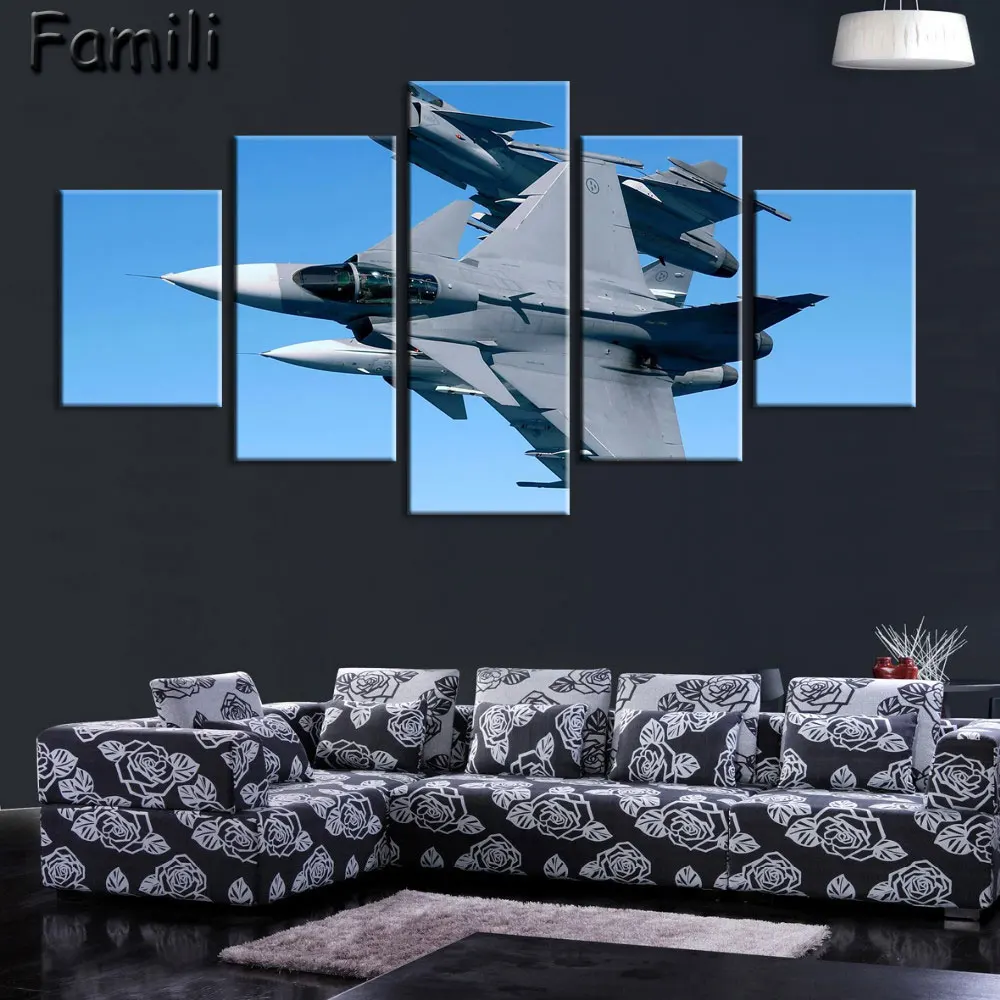 Unframed 5Pieces/set Fighter Modern Home Wall Decor Canvas Painting Picture Art HD Painting On The Wall For Living Room