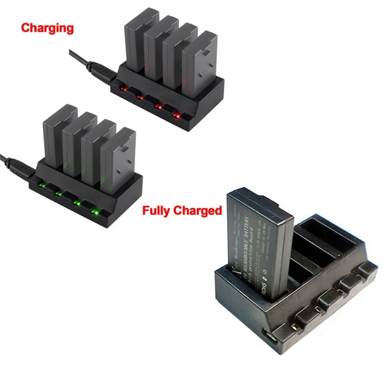 4 In 1 Port USB Battery Charger For Parrot Minidrones Rolling Spider Mambo Drone, Durable,High-quality Drone Accessories