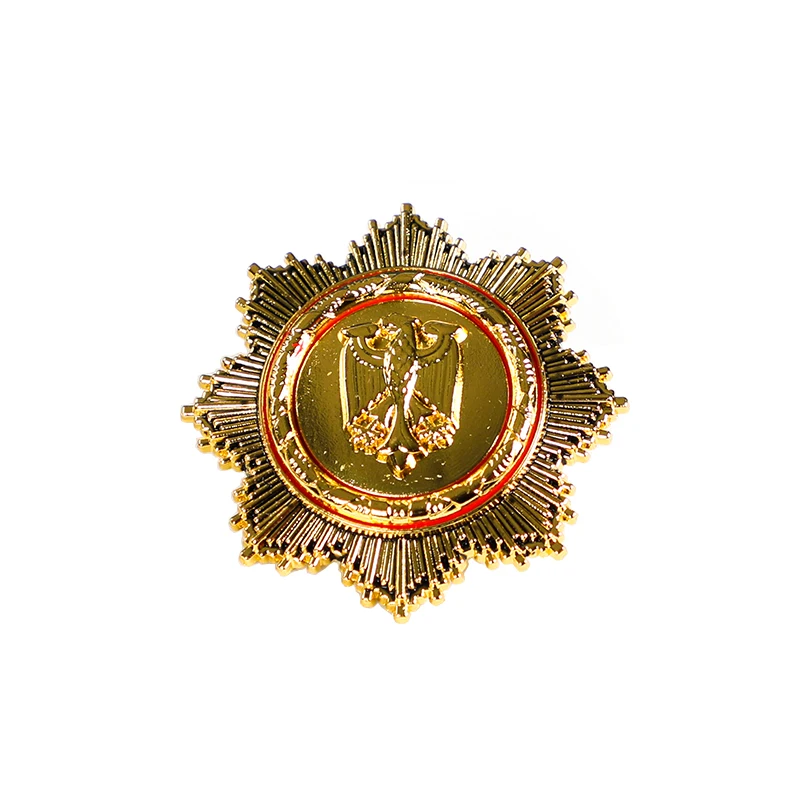 Segurança Eagle Badge, Navio, Marinheiro, Piloto, Guarda Uniforme, Ouro, Prata, Metal, Acessórios