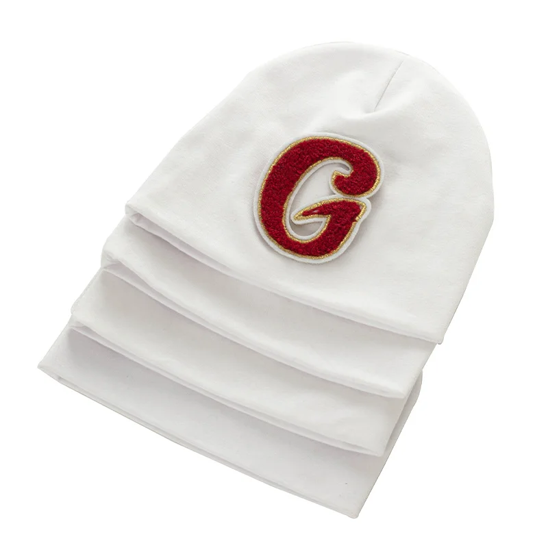 Geebro Newborn Spring Autumn Letter Baby girl Hat Boy Cap Kids cotton Beanie bonnet Children baby toddler hats Accessories