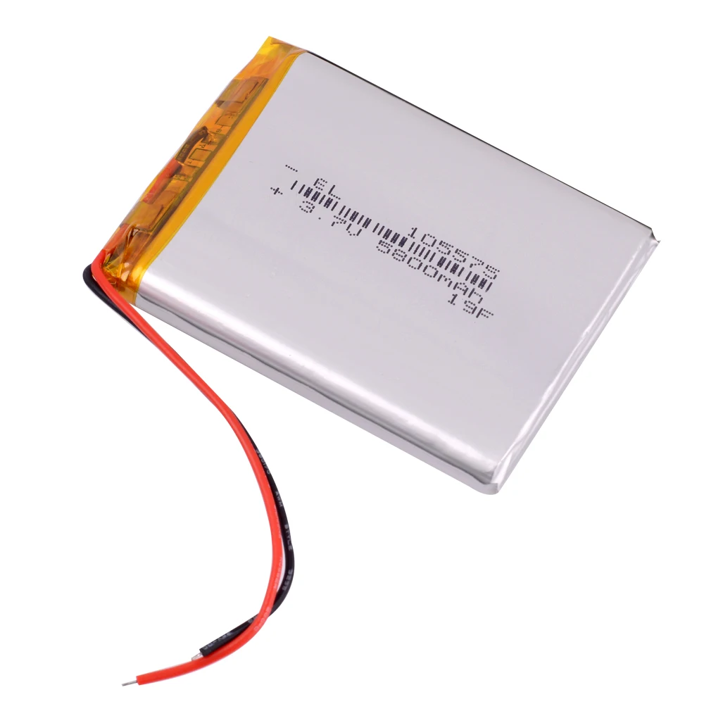 

3pcs /Lot 5800mAh 105575 3.7v lithium Li ion polymer rechargeable battery For GPS PSP DVD PAD E-book tablet pc laptop power bank