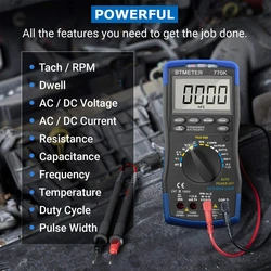 0-1000V Digital Multimeter,Auto Range Multimeter ,NCV Test,AC/DC Voltage Current 6000 Counts Resistance Test Duty Dio ,770K
