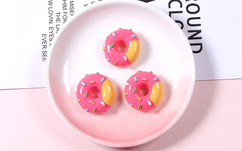 6/8/10 stücke Mini süße Süßigkeiten Donut Puppe Essen so tun, als spielen Puppenhaus Zubehör Miniatur Home Craft Dekor Kuchen Kinder Küche Spielzeug – Detail 30