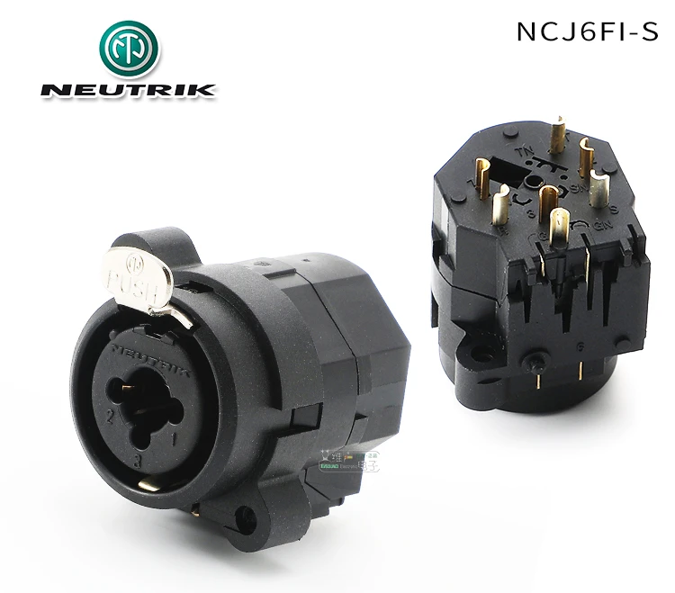 NEUTRIK NCJ6FI-S three-core XLR female XLR and 6.35 stereo dual-purpose Female socket welding