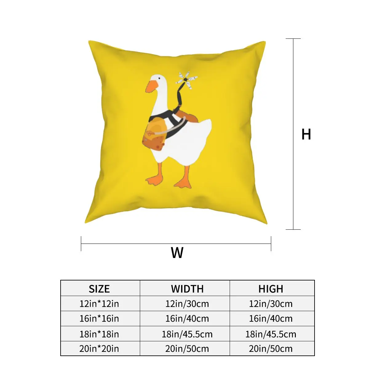 Ready To Fight Pillowcase Cushion Cover Decorative Untitled Goose Game Death Stranding BB Pod Pillow Case Cover Chair 18'