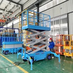 Scissor Cross-Type Electric Platform Semi-Automatic Hydraulic Lifting Dispatching Erolley Portable Elevator Movement