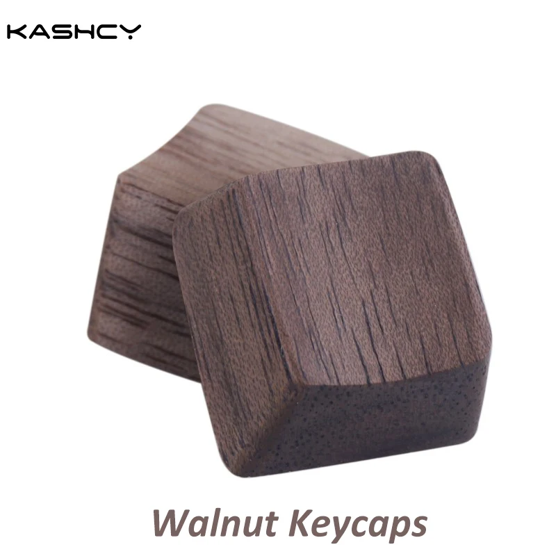 Kashcy wood keycap for mechanical keyboard walnut solid wooden keycaps spacebar Esc Cherry mx OEM