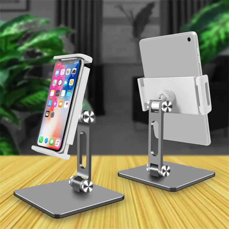 

6pcs/lot Desk Mobile Phone Holder Stand For iPhone Universal Adjustable Metal Desktop Table Tablet Holder Stand For iPad Pro