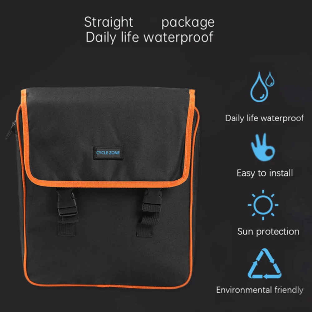 CYCLE ZONE Double Side Travel Bike Trunk Bag Luggage Pannier Back Seat MTB Bicycle Carrier Bag Rear Rack Cycling Bycicle Bag
