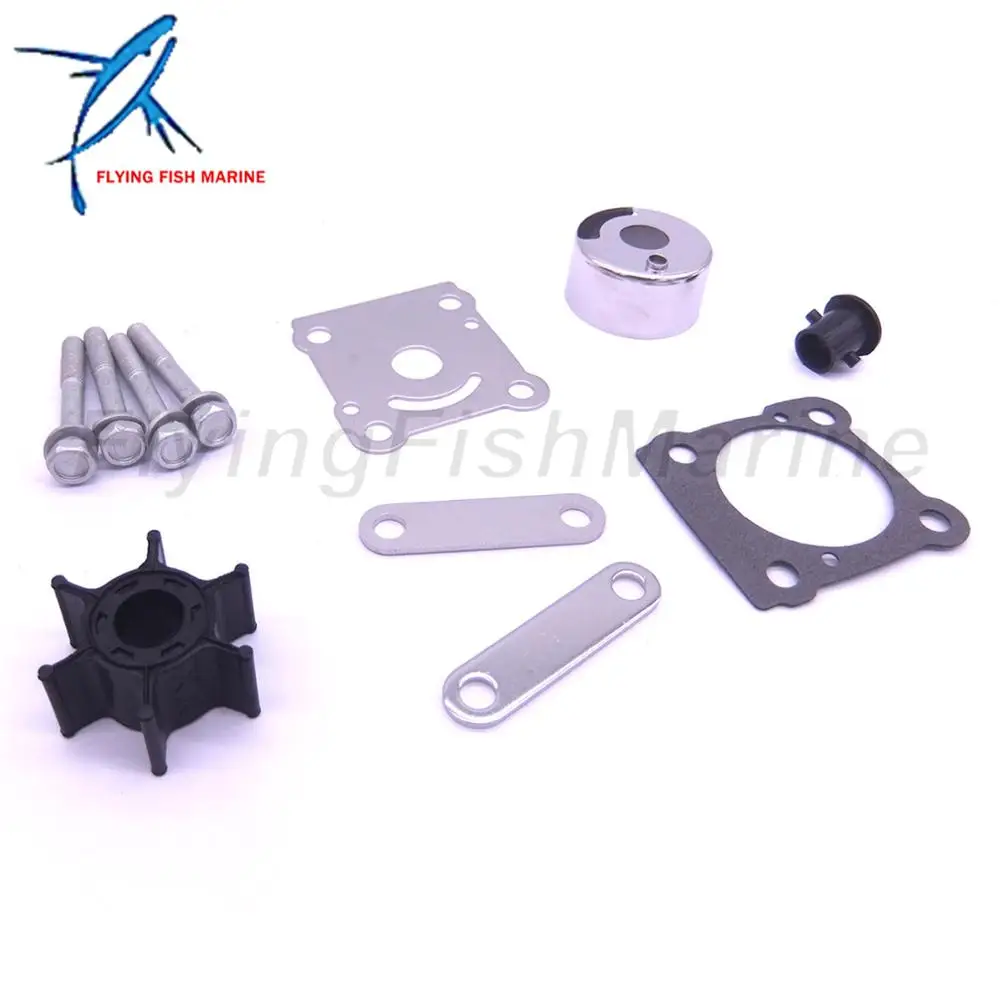 Outboard Engine 6G1-W0078-01 6G1-W0078-A1 6N0-W0078-A0 Water Pump Repair Kit without Housing for Y 6HP 8HP Boat Motor, 18-3