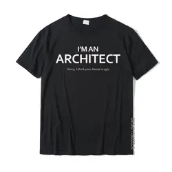 FUNNY UGLY HOUSE ARCHITECT - Men Women T Shirt Printed On Tshirts Designer Tops Tees Cotton Men Hip Hop