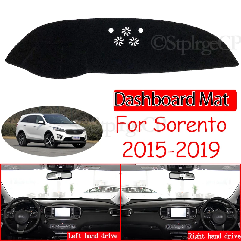 

for KIA Sorento UM 2015 2016 2017 2018 2019 Anti-Slip Mat Dashboard Cover Pad Sunshade Dashmat Carpet Car Accessories Prime R