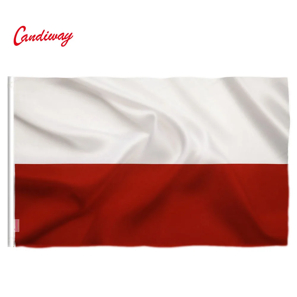 90 x 60cm White Red Poland flag home decoration indoor and outdoor in the European Union NN149