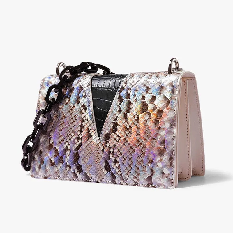 Ouluoer indonezja import Python skóra torba kobieta torba dopasowane jedna torba na ramię crossbody kobiety falp kobiety wąż torba