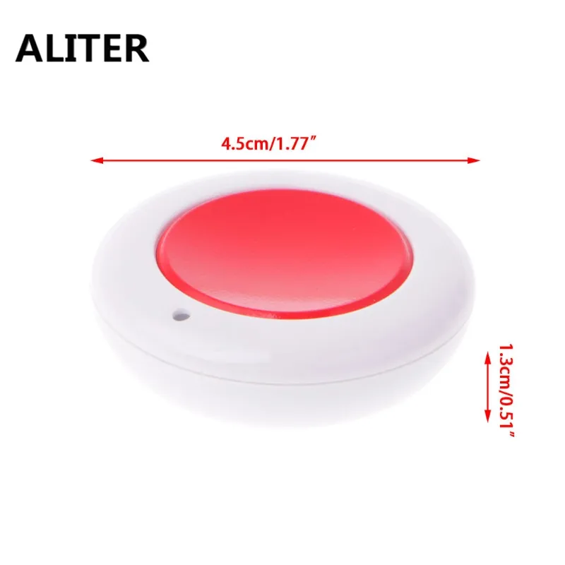 ALITER DC 9V 12V 24V 10A 1-Button 433MHz RF Wireless Remote Control Round Transmitter