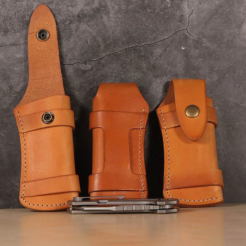 الخضروات المدبوغة حافظة جلدية سكين علبة تغليف سكين للفرد Scabbard